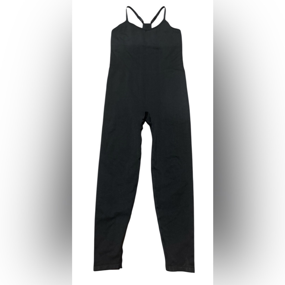 Victoria's Secret PINK Active Black Seamless Workout Bodysuit Size Large